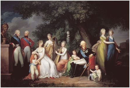 Портрет Павла I с семьёй